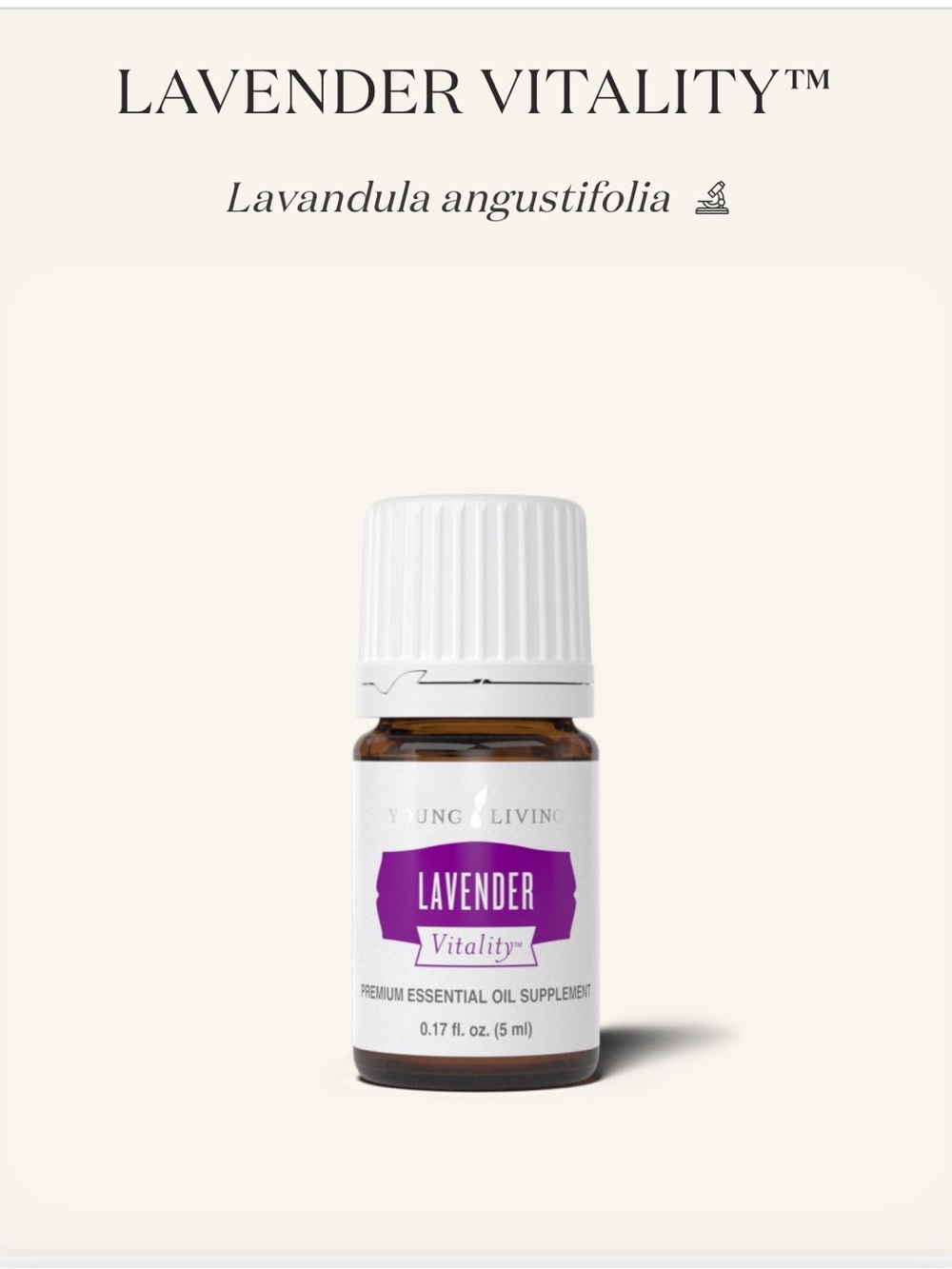 New and unopened Young Living Lavender Vitality
